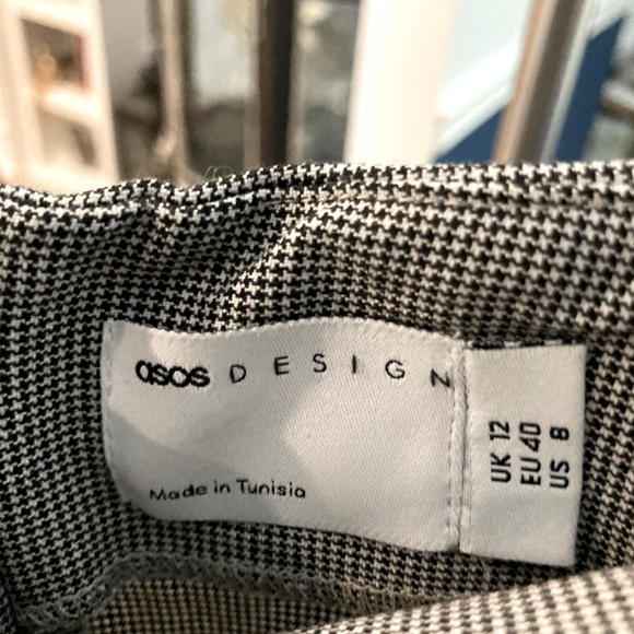 ASOS herringbone pencil midi skirt. Size 8. - Picture 2 of 4